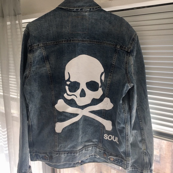 skull jean jacket